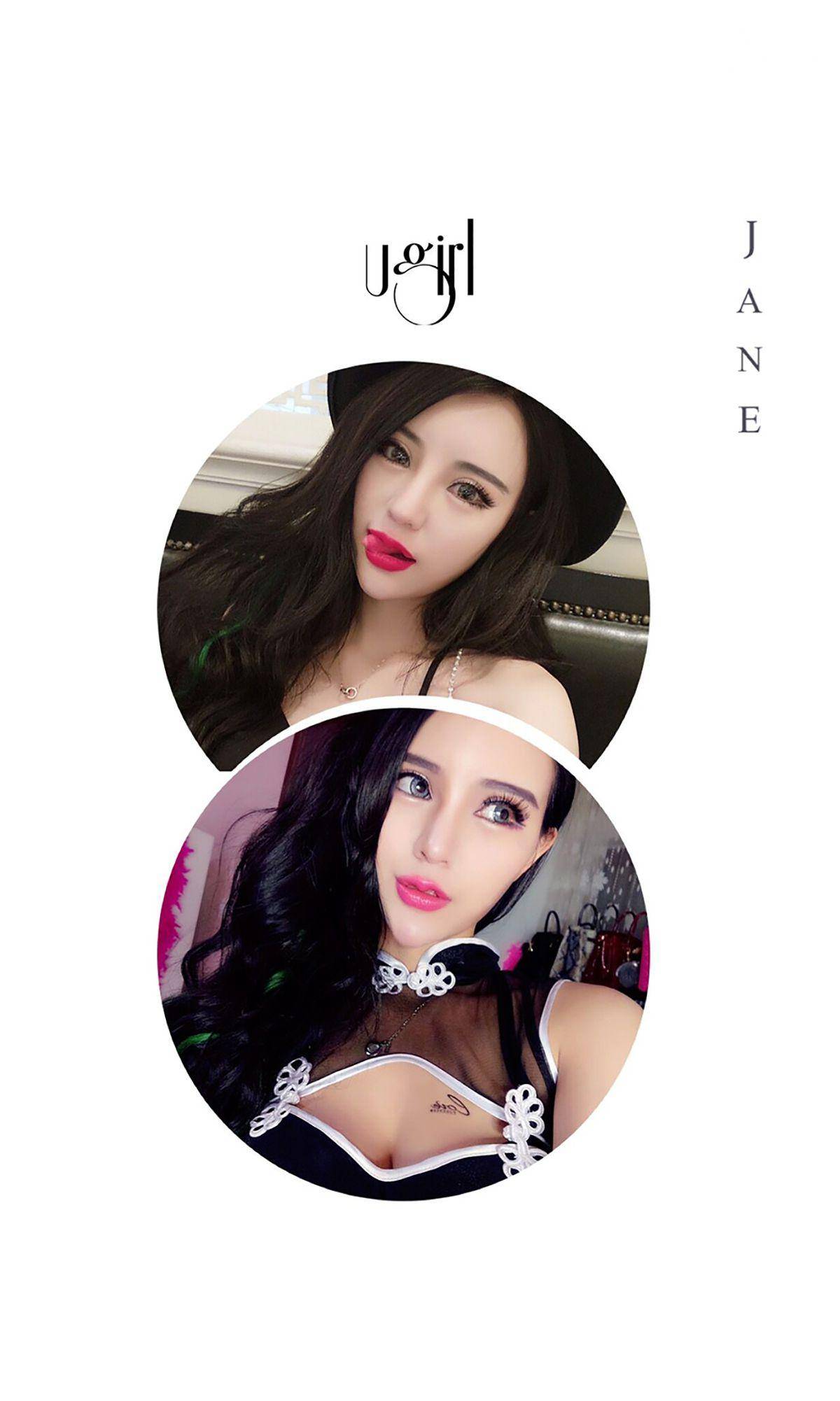 Two beautiful women, one with a black hat and one in a black cheongsam dress.  Both have dark hair and striking features.